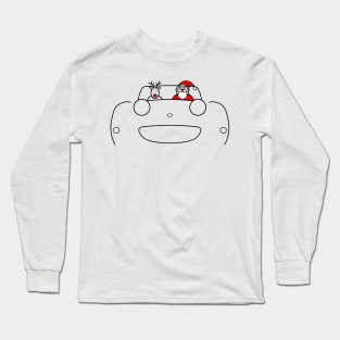 Austin-Healey Frogeye Sprite classic car Christmas special edition Long Sleeve T-Shirt
